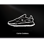 Carte cadeau digitale noire satinée de la marque iné, sneakers vegan disponibles du 36 au 46