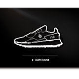 Shiny black e-gift card for the shoe brand iné available from 36 to 46 (EU sizes), 5.5 to 12 (US sizes)