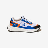 Sneakers vegan mixtes orange et bleu