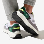 Sneakers vegan mixtes vert et jaune fluo
