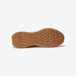 Semelle sneakers vegan unisexes crème et jaune de la marque iné, disponibles du 36 au 46
