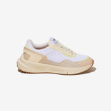Sneakers vegan mixtes crème et jaune de la marque iné, disponibles du 36 au 46