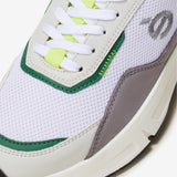 Sneakers vegan unisexes vert et jaune fluo