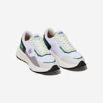 Sneakers vegan unisexes vert et jaune fluo