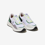 Sneakers vegan unisexes vert et jaune fluo
